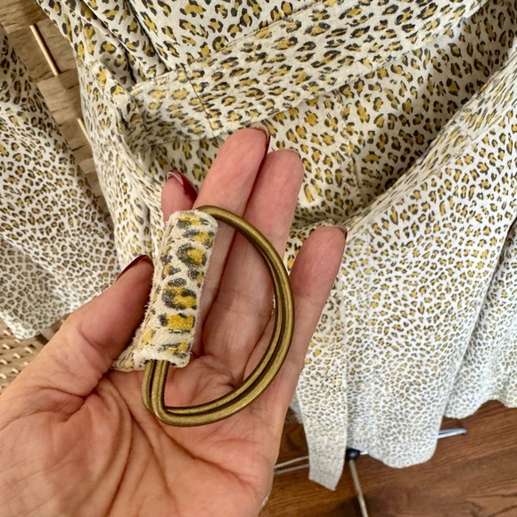 EUC animal print lightweight nubuck leather coat XL - Picture 9 of 14